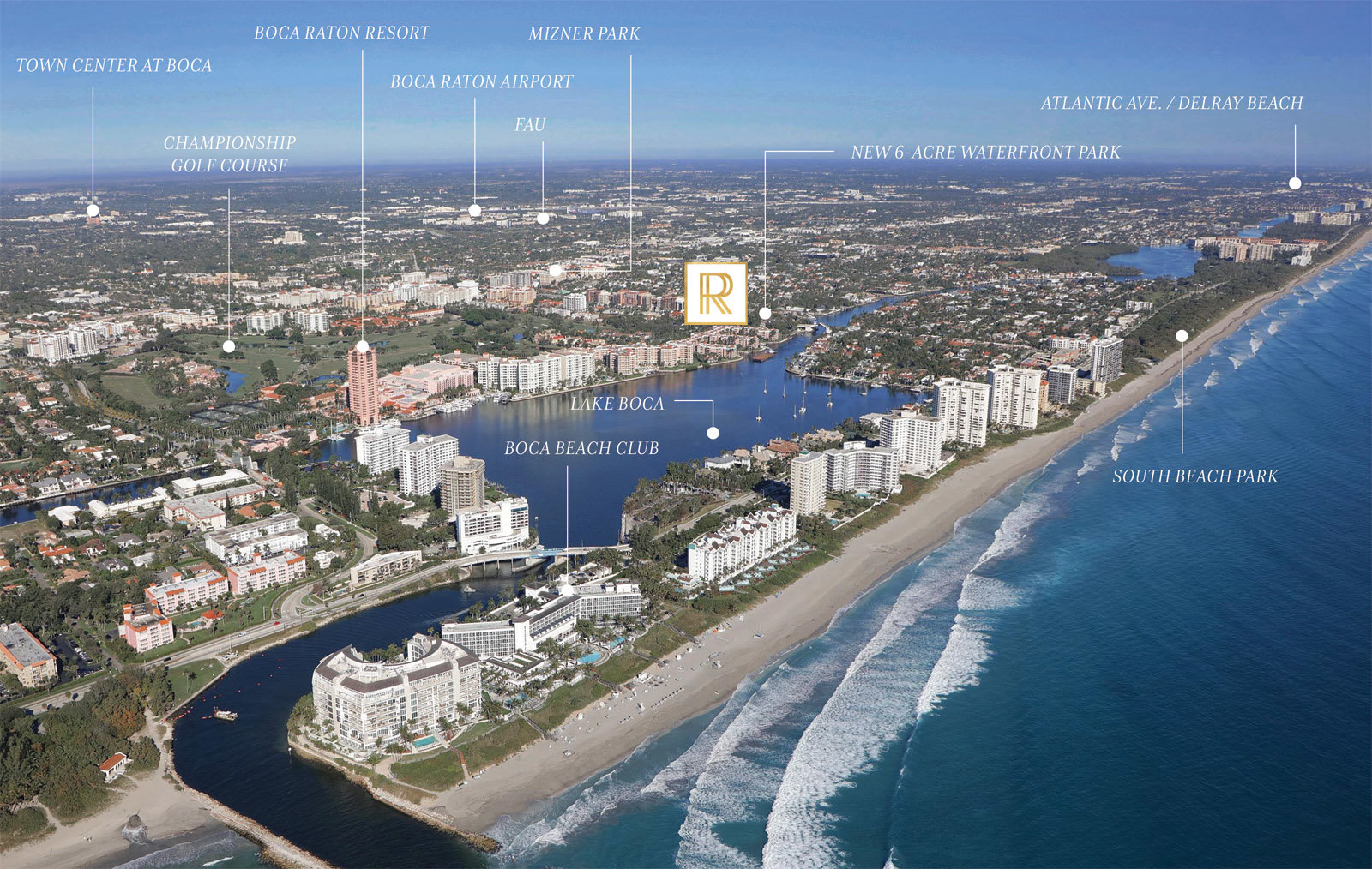 Royal Palm Residences Aerial Location Map